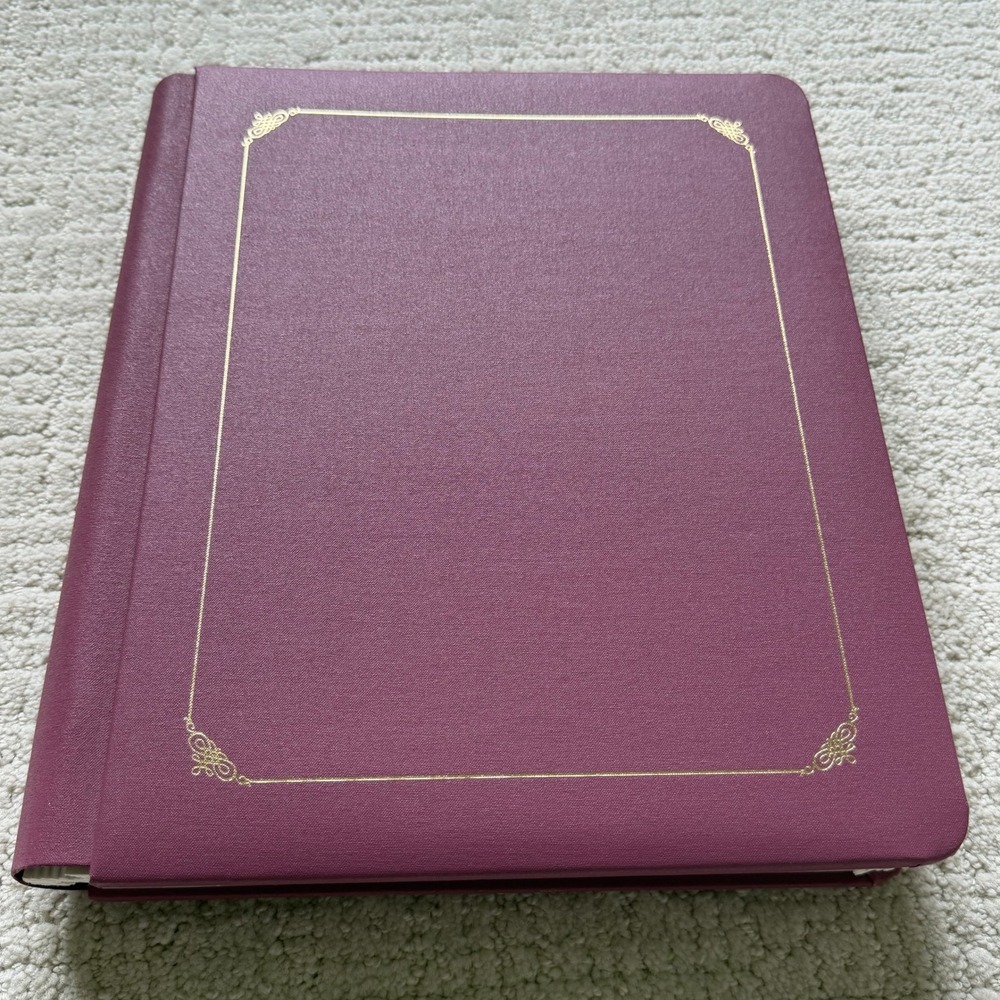 Creative Memories 8.5x11 Magenta Scrapbook Album Old Style Open Package READ